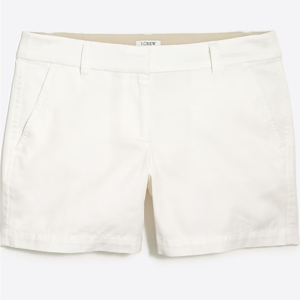 JCrew white chino short